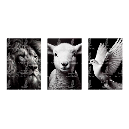 "DIVINA TRINIDAD" SET DE CUADROS DECORATIVOS