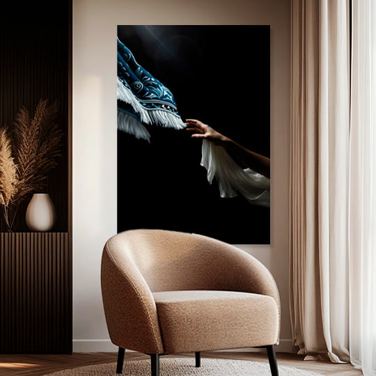 TOUCH OF THE MANTLE (LUKE 8:40-56) DECORATIVE PICTURE