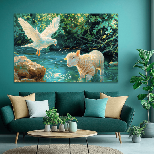 GUIDED BY THE SPIRIT (MATTHEW 3:13-17) DECORATIVE PICTURE