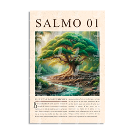 BUENAS NUEVAS (SALMO 01) CUADRO DECORATIVO