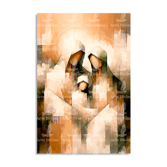 SAGRADA FAMILIA (MATEO 1:18) CUADRO DECORATIVO