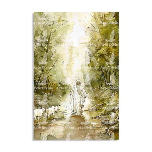 LUZ QUE GUÍA (SALMO 23) CUADRO DECORATIVO