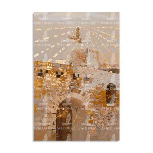 PRESENCIA EN EL TEMPLO (HECHOS 2:1-13) CUADRO DECORATIVO