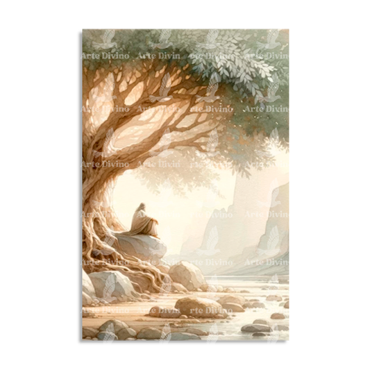 BAJO SU SOMBRA (SALMO 91) CUADRO DECORATIVO