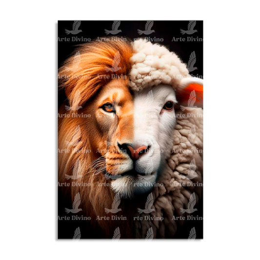 FUERTE Y HUMILDE (APOCALIPSIS 5:1-5) CUADRO DECORATIVO