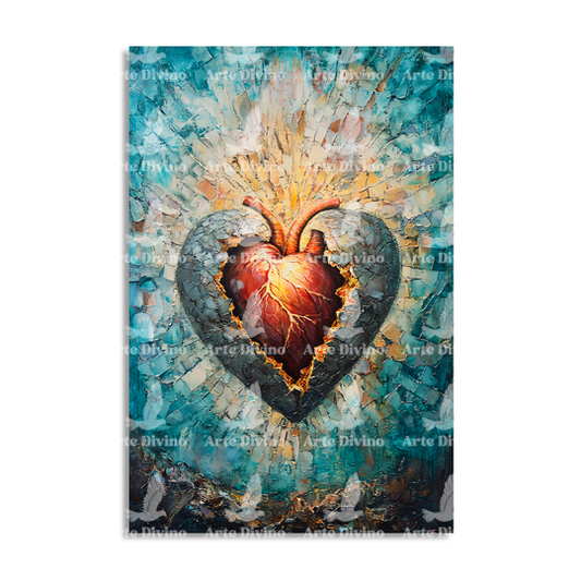 RENUEVA MI CORAZÓN (EZEQUIEL 36:26) CUADRO DECORATIVO