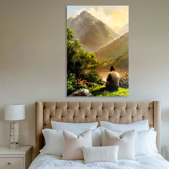 PRAYING (PSALM 5:3) DECORATIVE PICTURE