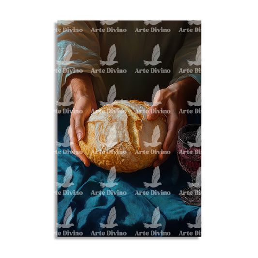 LA CENA (LUCAS 22:19-20) CUADRO DECORATIVO