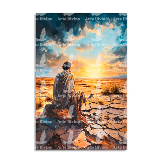 FUERZA EN LA DEBILIDAD (ELÍAS 19:3-4) CUADRO DECORATIVO