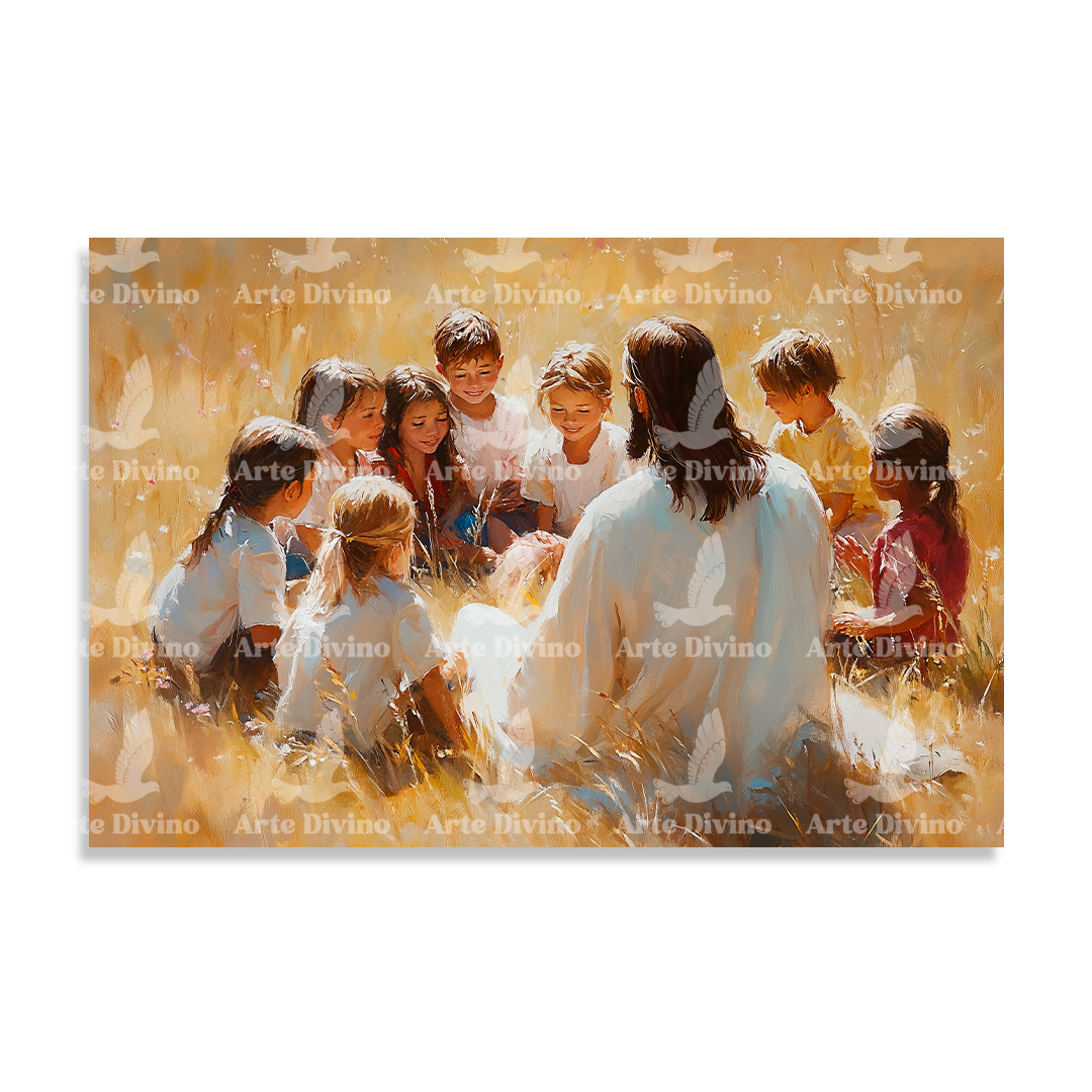 INNOCENT HEARTS (MATTHEW 19:14) DECORATIVE PICTURE