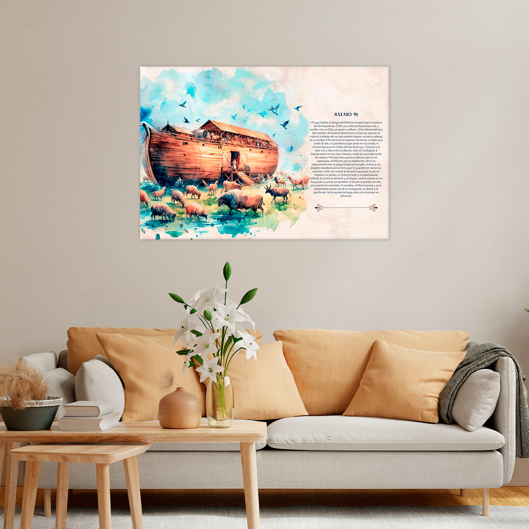 "Noah's Ark" watercolor (horizontal)