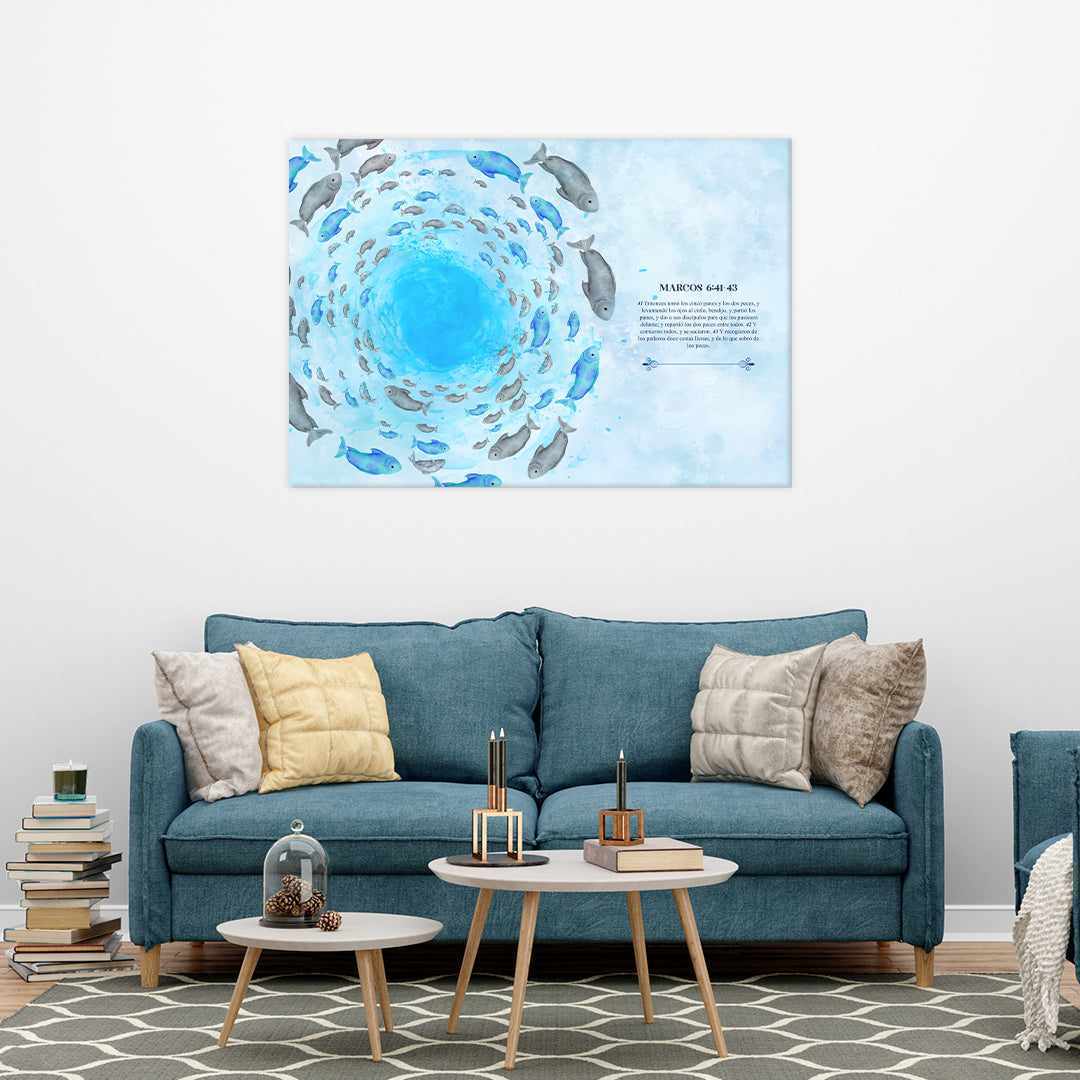 "He will provide" watercolor (horizontal)