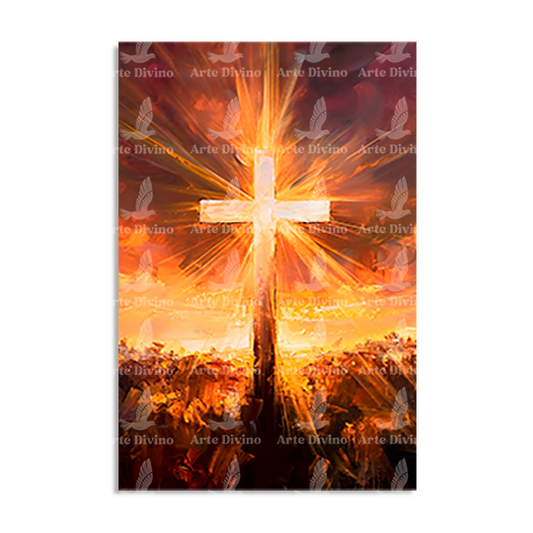 CRUZ DE VIDA ETERNA (JUAN 3:16) CUADRO DECORATIVO