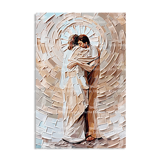 EN SUS BRAZOS (MATEO 11:28) CUADRO DECORATIVOS