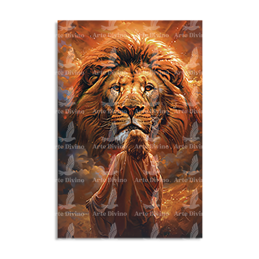 RESPLANDOR DE JUDÁ (JESÚS Y LEÓN) CUADRO DECORATIVO