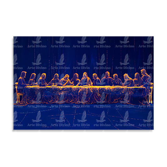 ÚLTIMA CENA CELESTIAL (LUCAS 22:7-22) CUADRO DECORATIVO