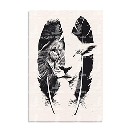 BRAVE (LION AND LAMB) DECORATIVE PICTURE