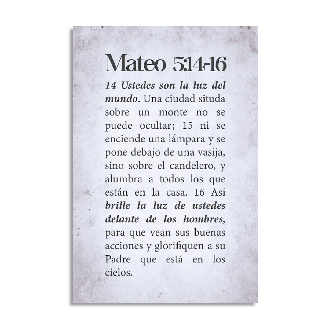 "MATTHEW 5:14-16" decorative painting