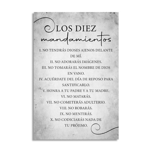 "10 MANDAMIENTOS" cuadro decorativo
