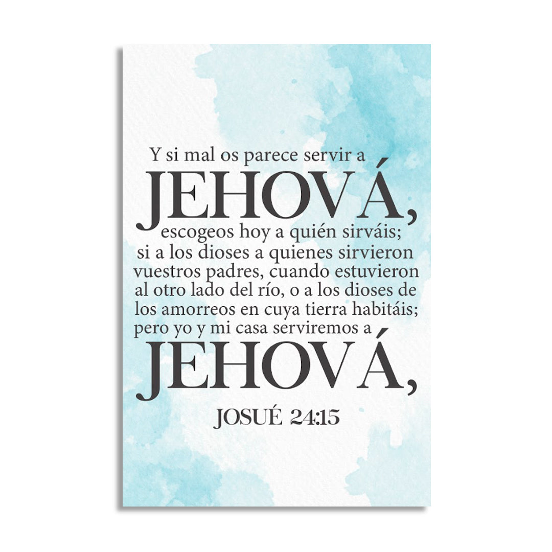 "JOSHUA 24:15" decorative painting