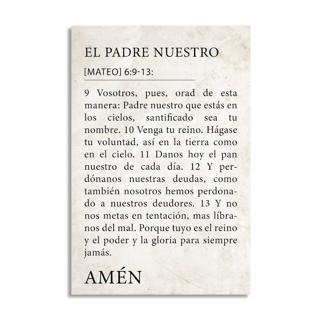 "MATTHEW 6:9-13" decorative painting