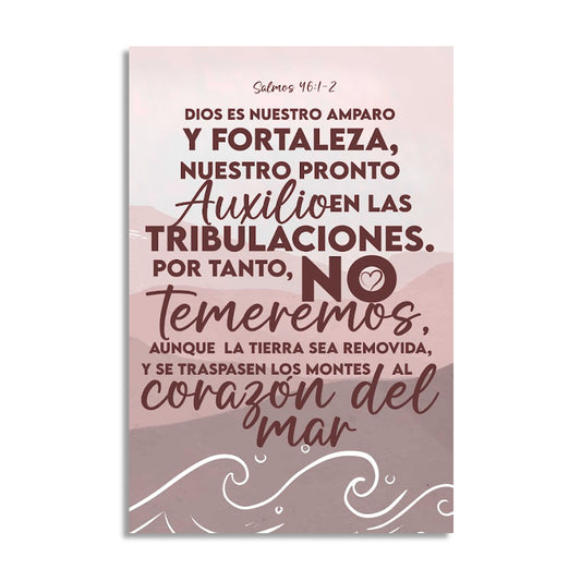 "SALMOS 46:1-2" cuadro decorativo