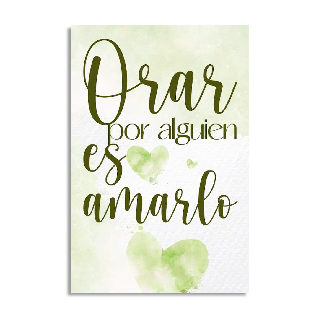"PRAYING IS LOVE" decorative painting