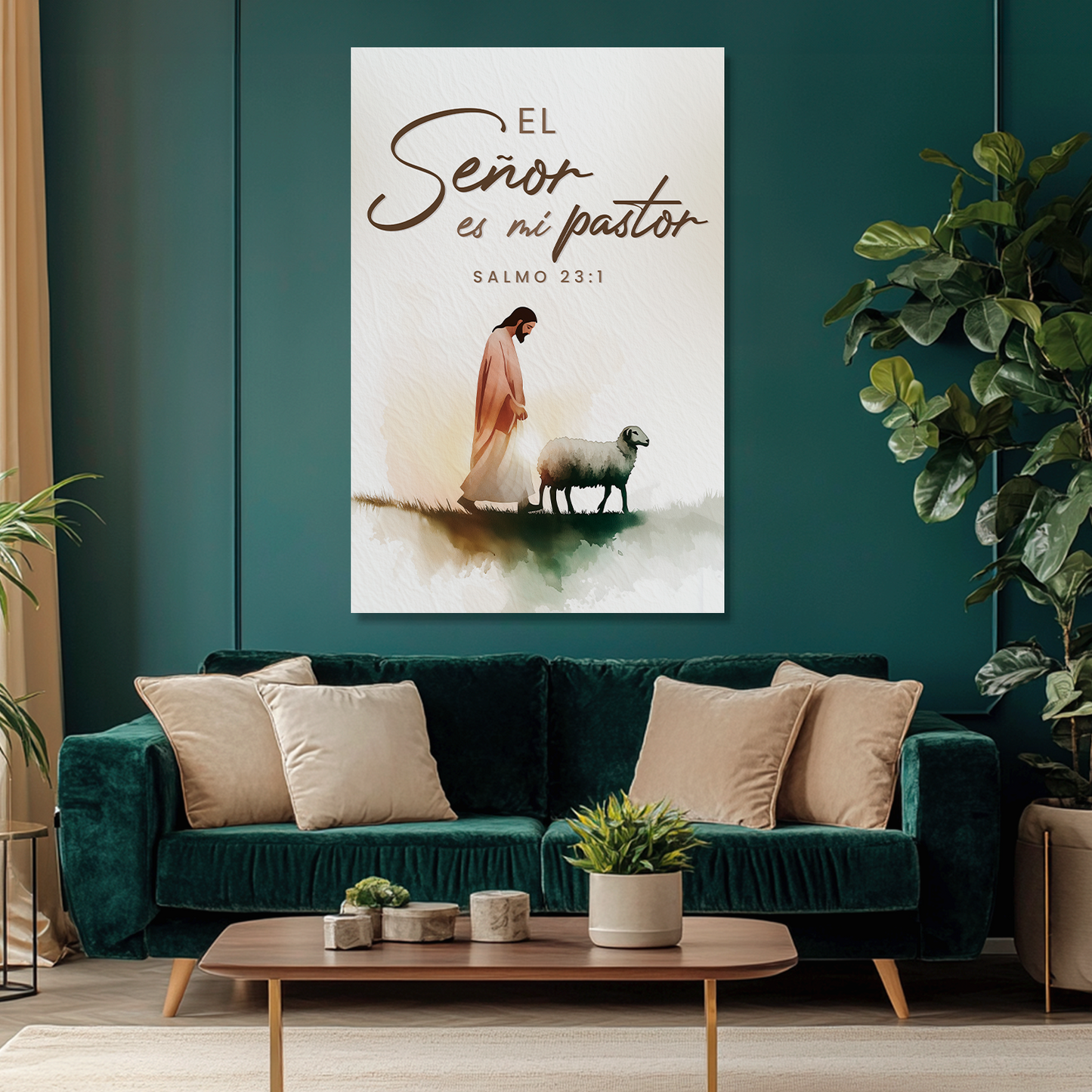 "THE LORD IS MY SHEPHERD" decorative painting