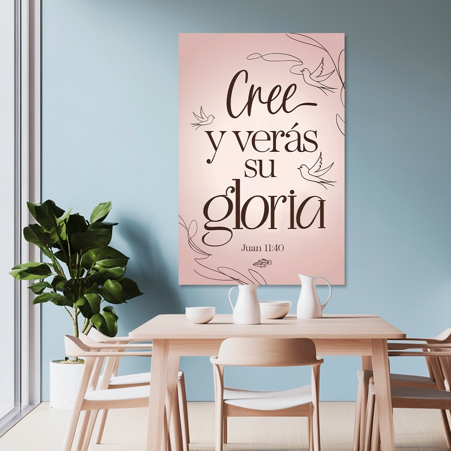 "JOHN 11:40" decorative painting
