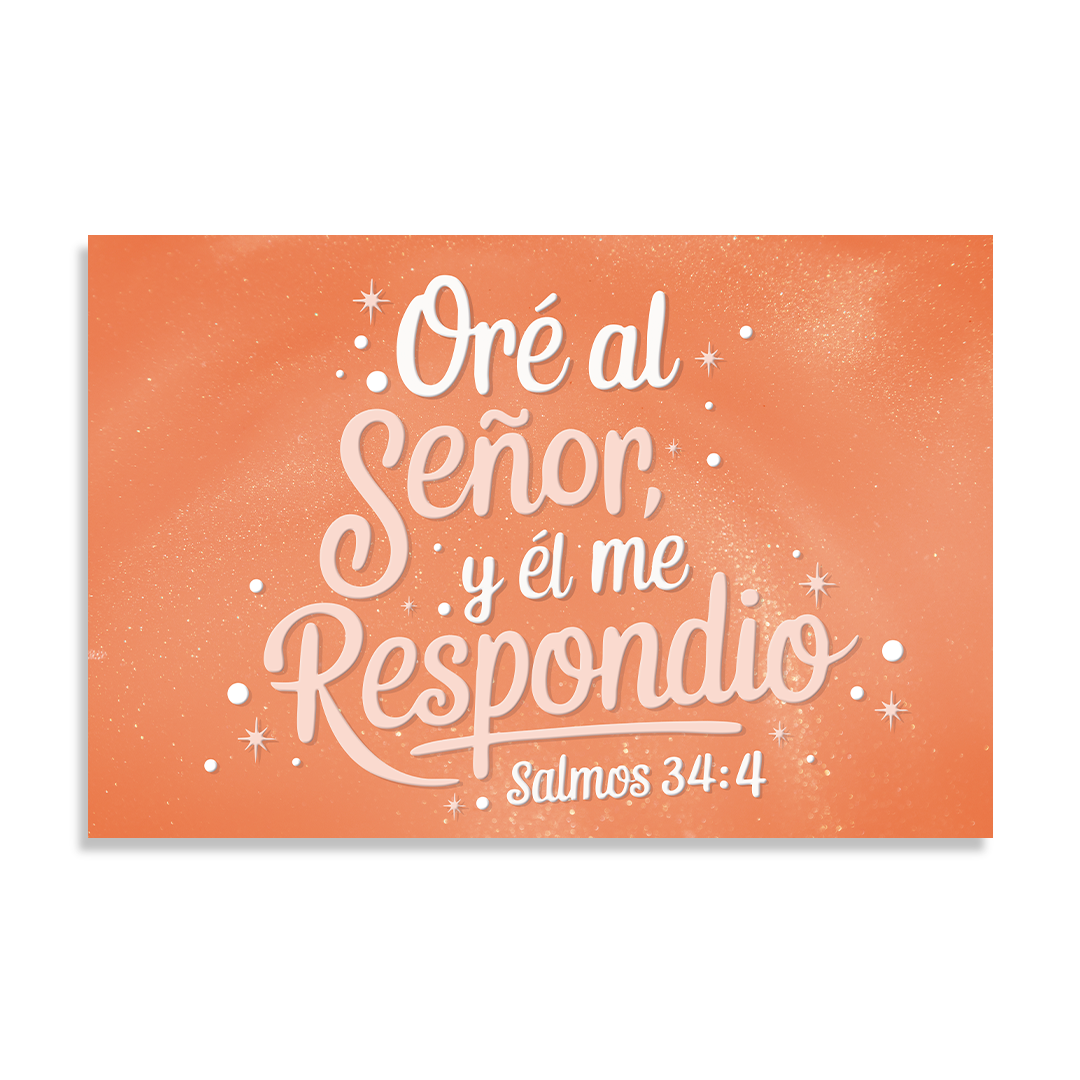 "PSALMS 34:4" decorative painting