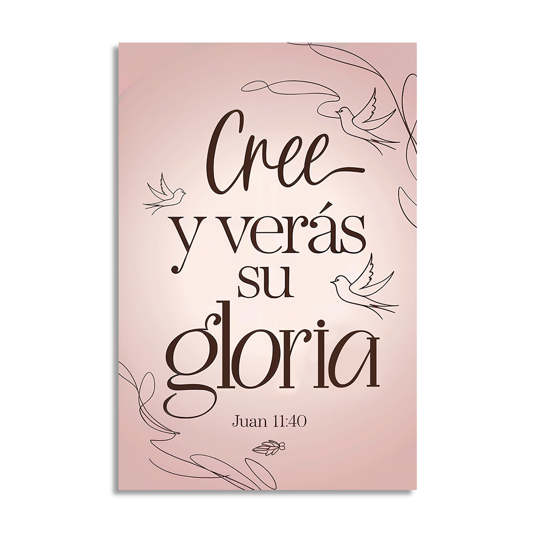 "JOHN 11:40" decorative painting