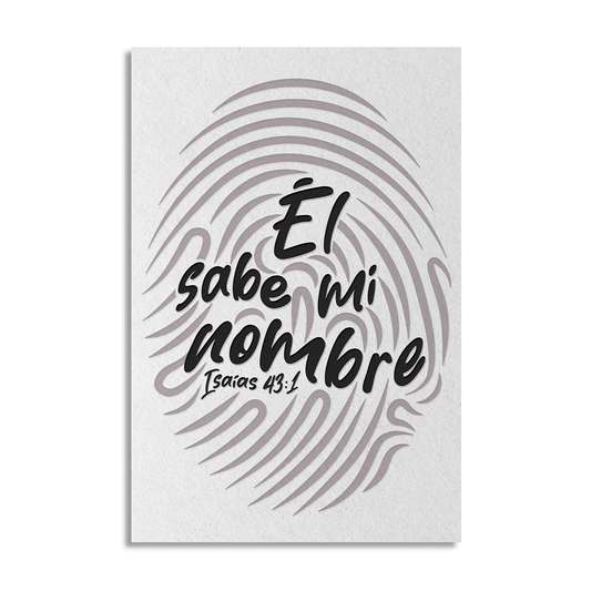 "ÉL SABE MI NOMBRE" cuadro decorativo
