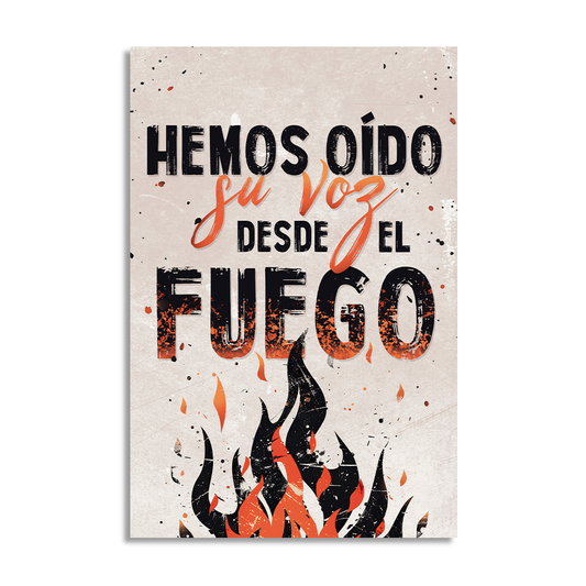 "VOZ DESDE EL FUEGO" cuadro decorativo