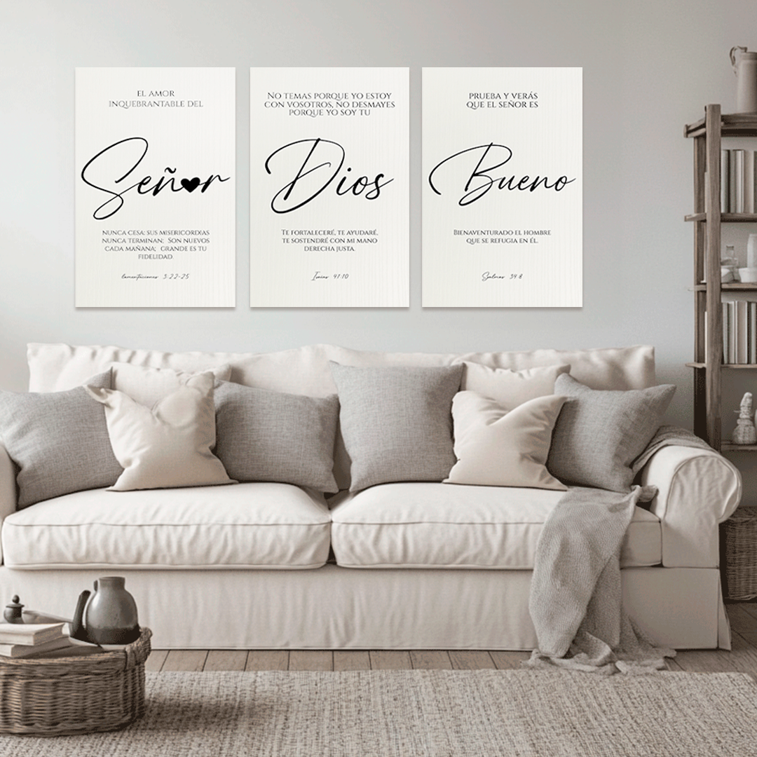 "LORD, GOD, GOOD" set of decorative paintings