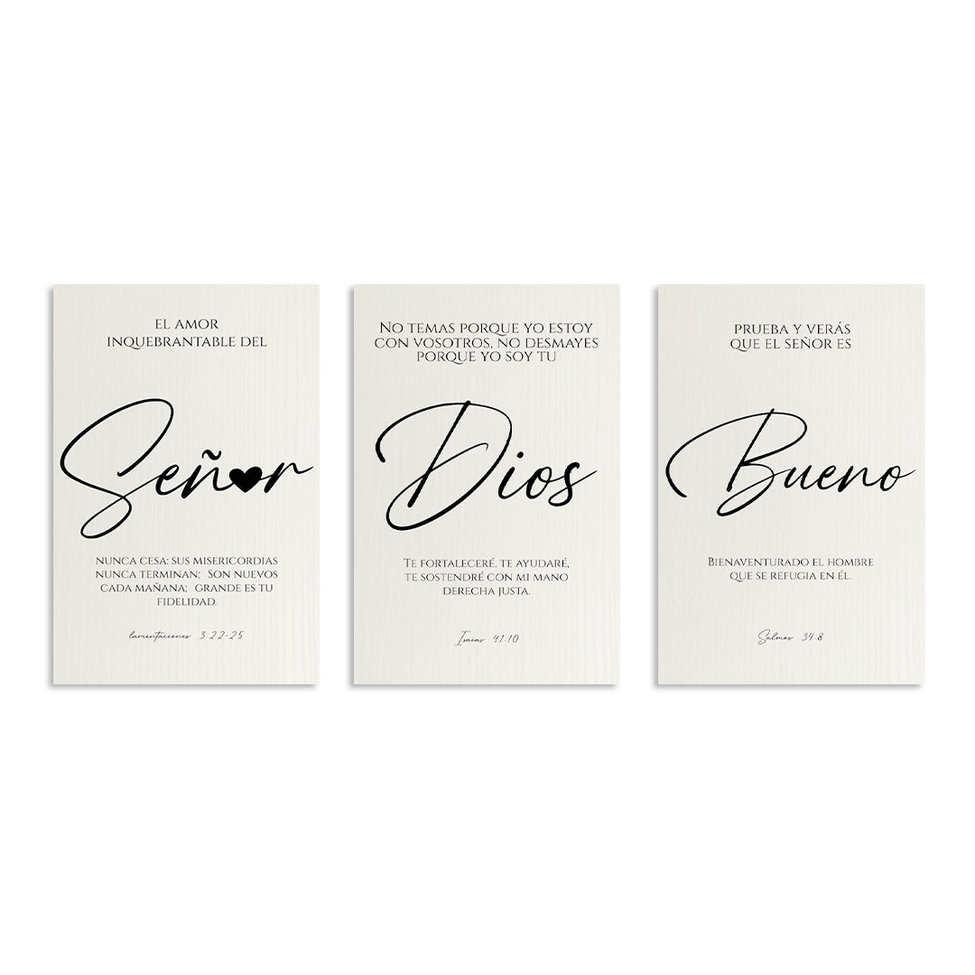 "LORD, GOD, GOOD" set of decorative paintings