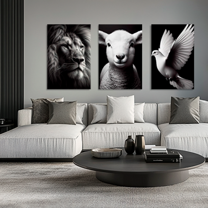 "DIVINE TRINITY" SET OF DECORATIVE PAINTINGS