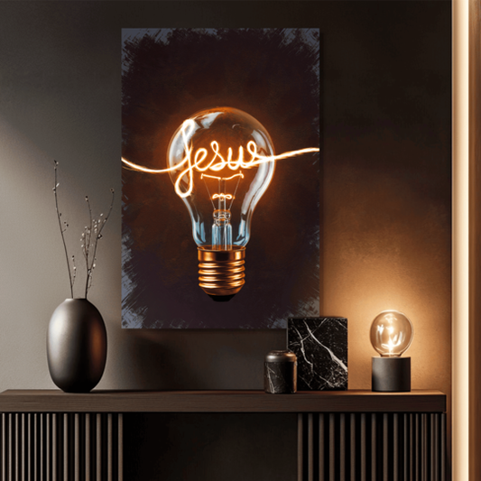 LA LUZ DEL MUNDO (JUAN 8:12) CUADRO DECORATIVO