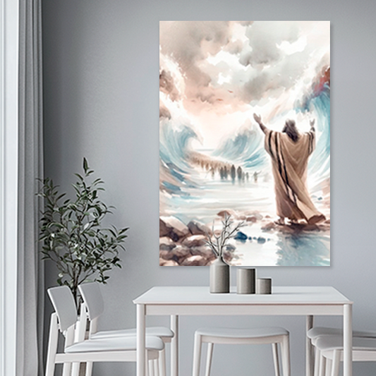 THE DIVINE PASSAGE (EXODUS 14:21) DECORATIVE PICTURE