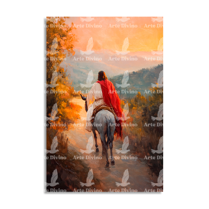 CAMINO DE REDENCIÓN (MATEO 21:1-11) CUADRO DECORATIVO