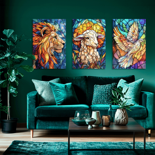 "TRINIDAD DE LUZ" SET DE CUADROS DECORATIVOS