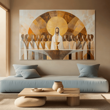 LA MESA CELESTIAL (LUCAS 22:7-20) CUADRO DECORATIVO
