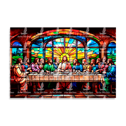 EL BANQUETE DE LA LUZ (LUCAS 22:7-20) CUADRO DECORATIVO