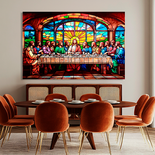 EL BANQUETE DE LA LUZ (LUCAS 22:7-20) CUADRO DECORATIVO