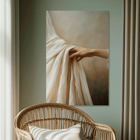 SACRED MANTLE (LUKE 8:40-56) DECORATIVE PICTURE