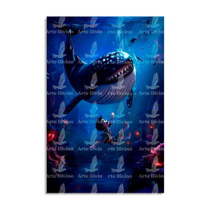 JONAH (JONAS 1:17) DECORATIVE PICTURE