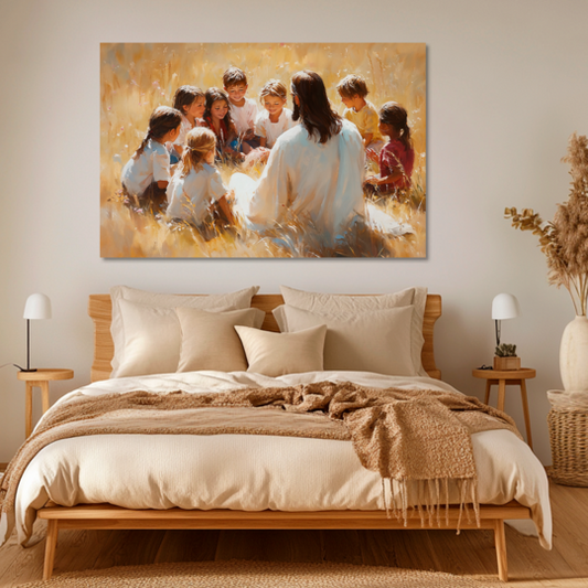 INNOCENT HEARTS (MATTHEW 19:14) DECORATIVE PICTURE