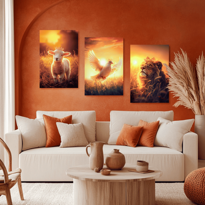 "DIVINO REINO" SET DE CUADROS DECORATIVOS