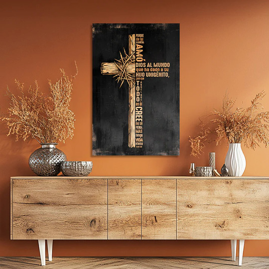 JUAN 3.16 (CRUZ) CUADRO DECORATIVO