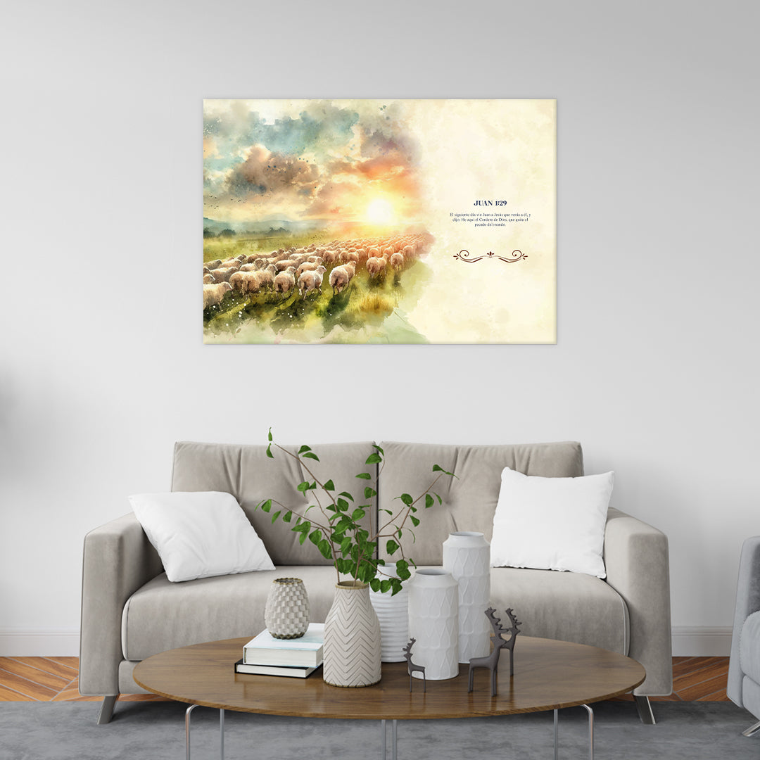 "My Good Shepherd" watercolor (horizontal)