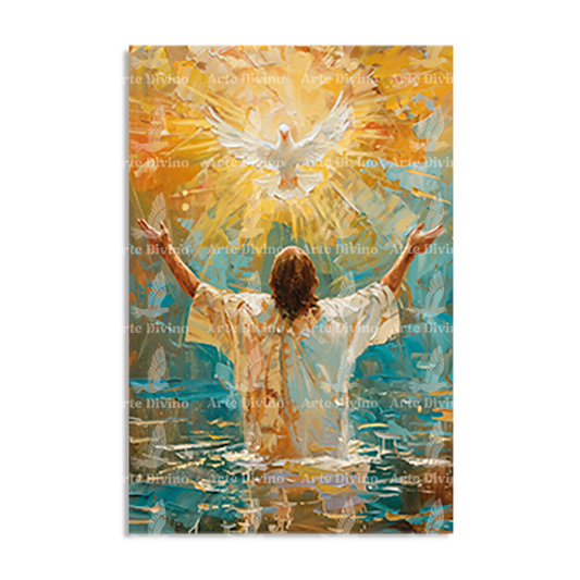 OPEN HEAVENS (MATTHEW 3:13-17) DECORATIVE PICTURE
